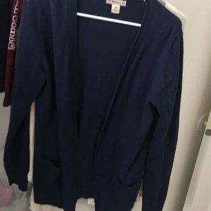 Blue cardigan